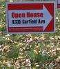 Open House Real Estate Open House Arrow Sign for Home Sellers